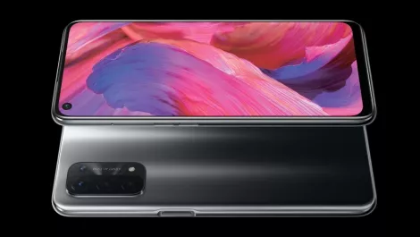 Oppo a54 a74 5g fluid black 2up 45left blank
