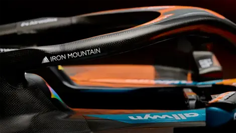 Mclaren racing iron mountain branding