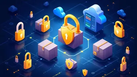 Secure software deployment shipping containers locks shields cloud servers