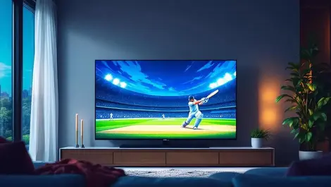 Cricket match new zealand living room modern tv hd stadium action