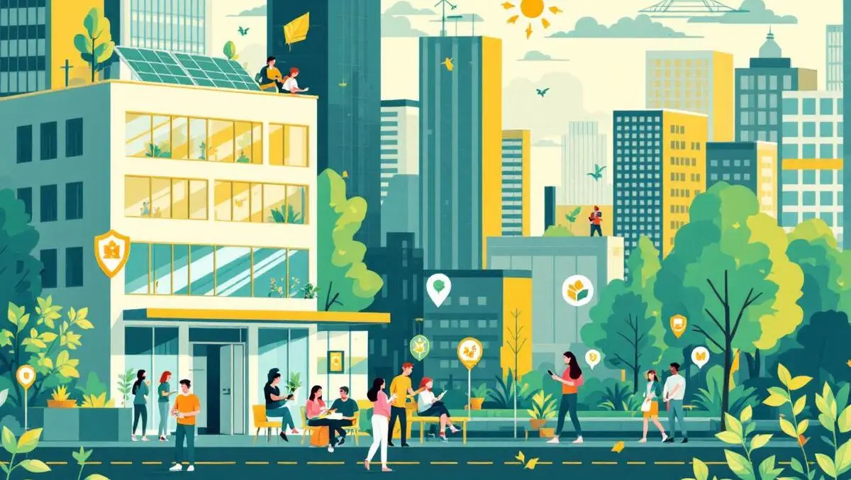 Manchester green tech cityscape community hub online safety low carbon