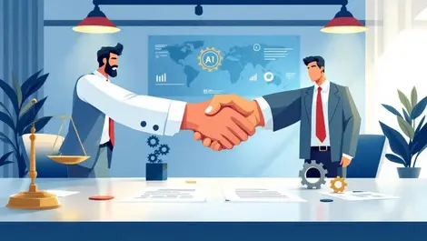 Australian union corporate ai signing ceremony balance cogs