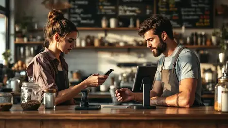 Australian cafe qr payment millennial customer financial strain