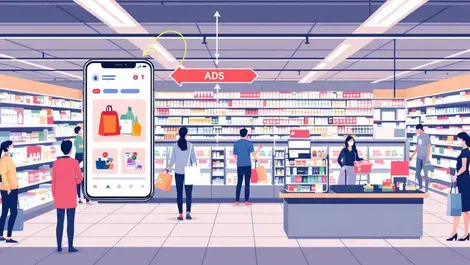 Uk supermarket aisle online ads to instore purchases data flow