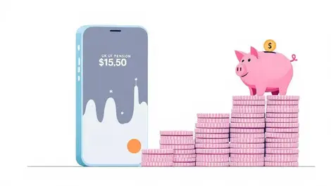 Uk smartphone pension app dashboard piggy banks to fund jar