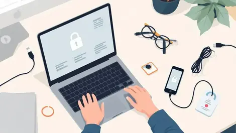 Uk home office secure laptop phone padlock update icons