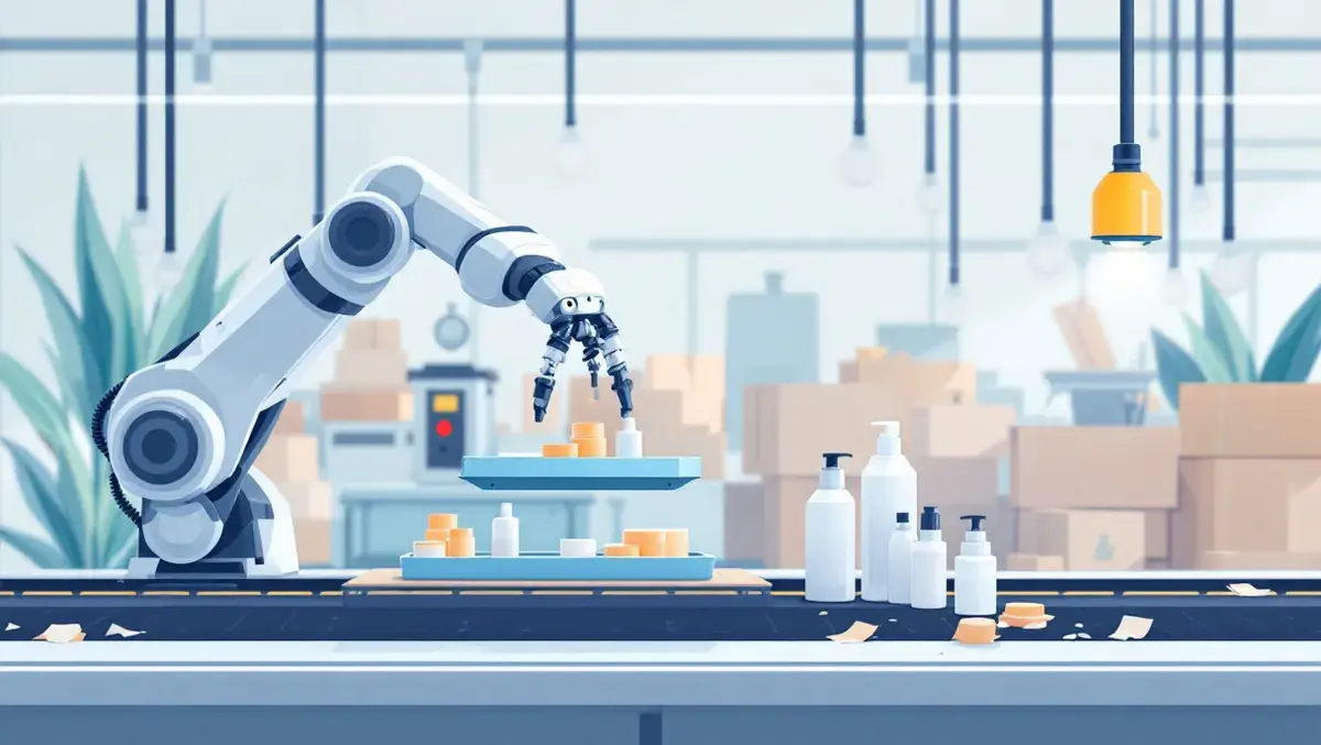 Sensors improve robotic grip on cosmetics packaging lines