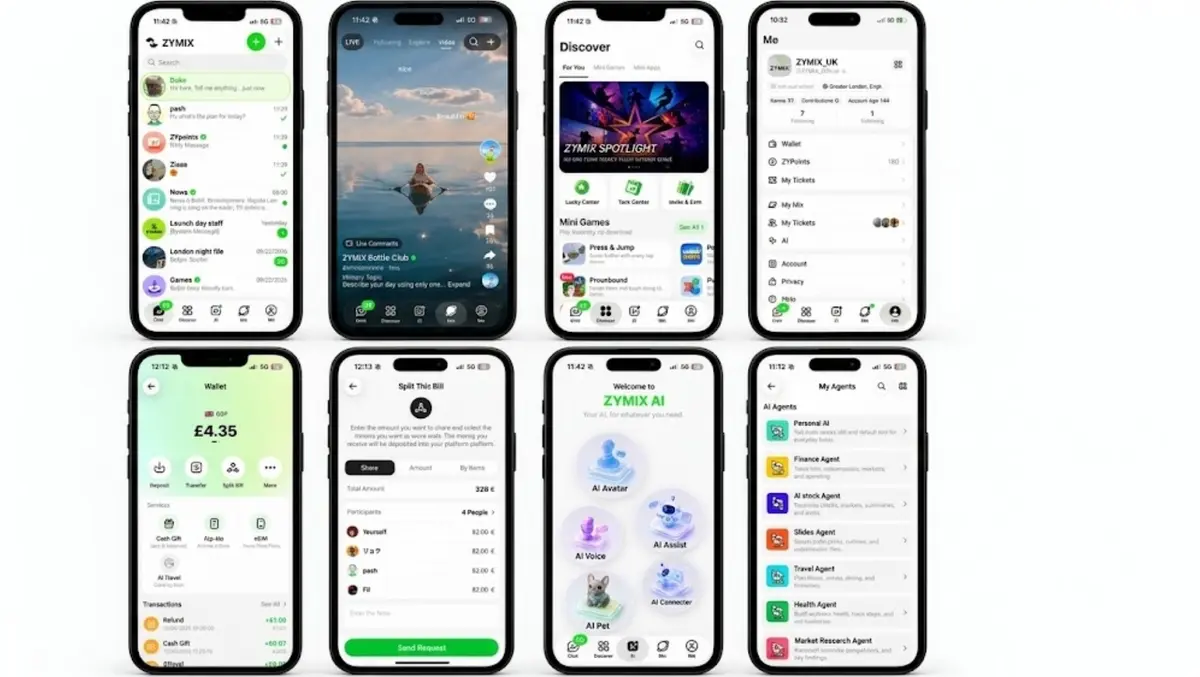 ZYMIX launches UK social super app for Gen Z users